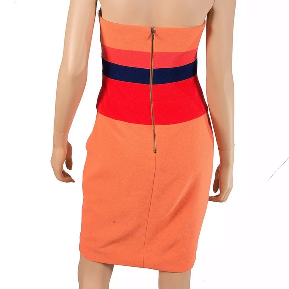 BCBG Nectarine color block dress - Picture 3 of 5